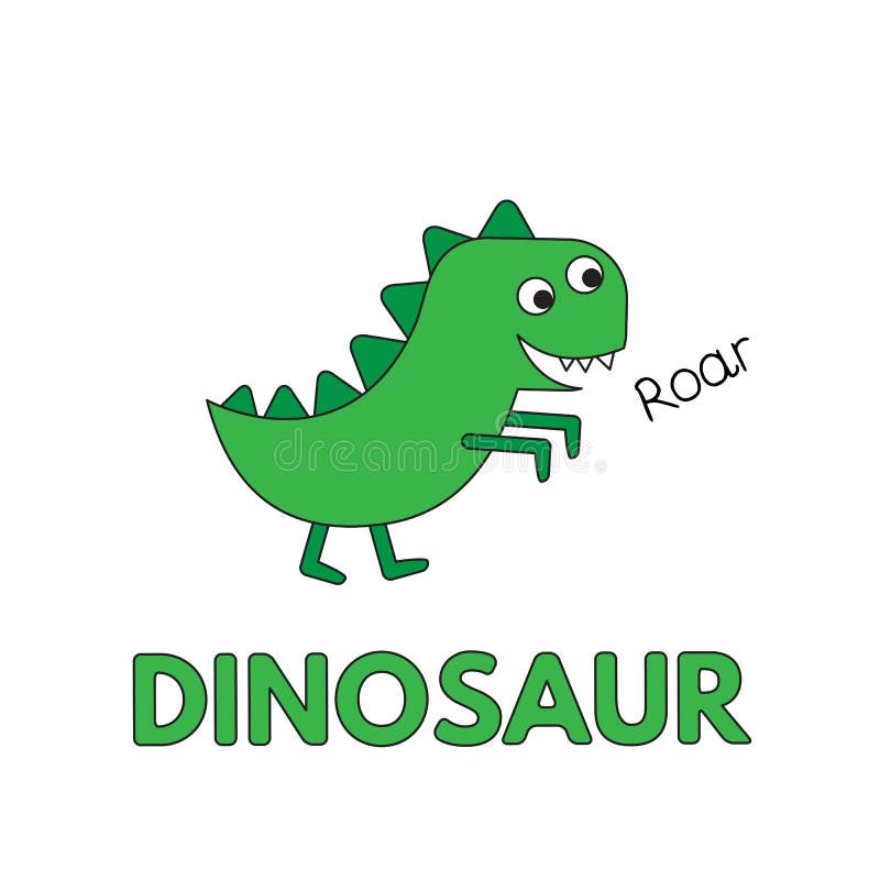 Dinossauro Dos Desenhos Animados Jogo De Adivinhação Garoto