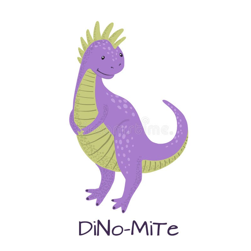 conjunto de personagem de desenho animado de dinossauro roxo 2354025 Vetor  no Vecteezy