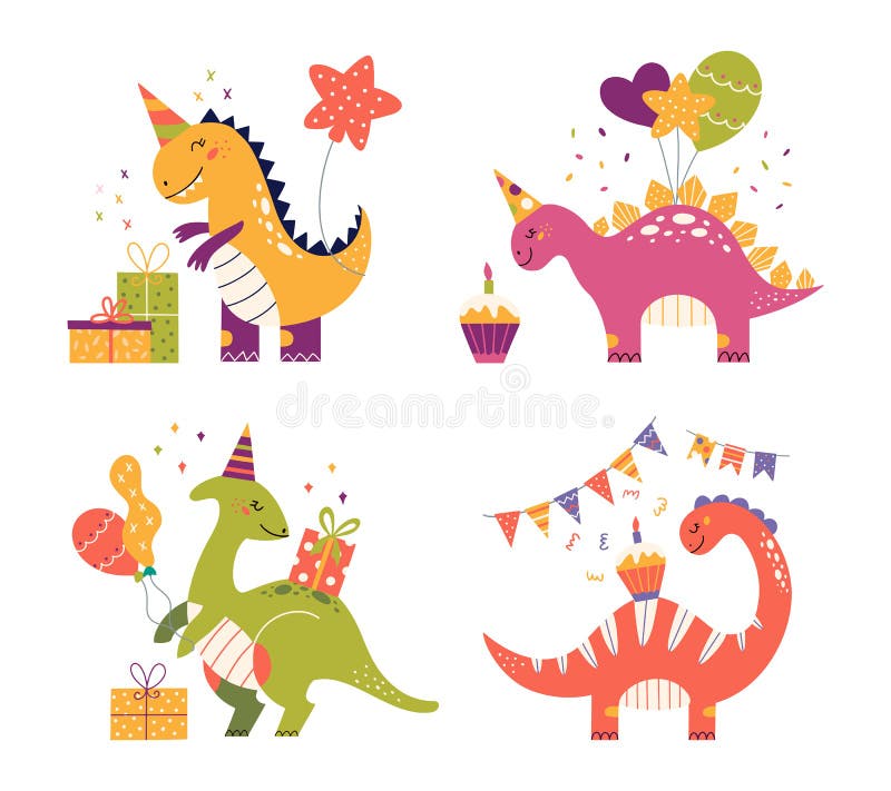 Desenho animado de dinossauro fofo - Stockphoto #27945621