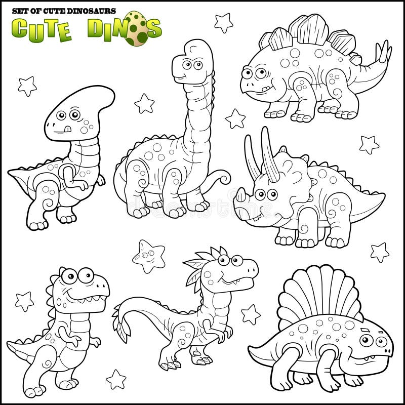 Livro Para Colorir Do Dinossauro Ilustração do Vetor - Ilustração de livro,  predador: 112337208