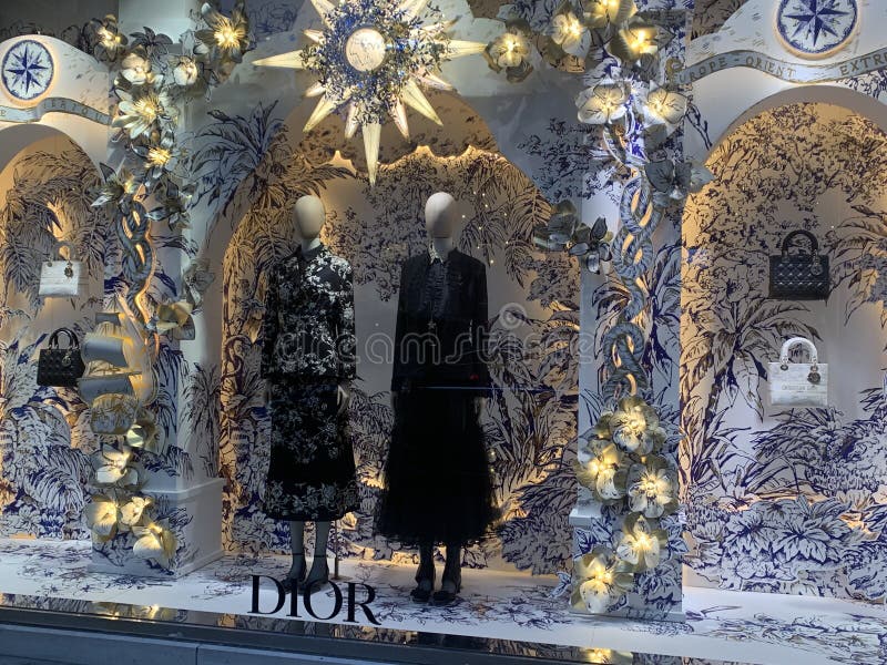 Pictures of Dior Visual Merchandising, Bond street, London