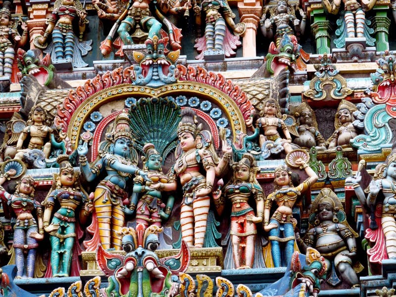 Dioses y estatuas hindúes de la diosa