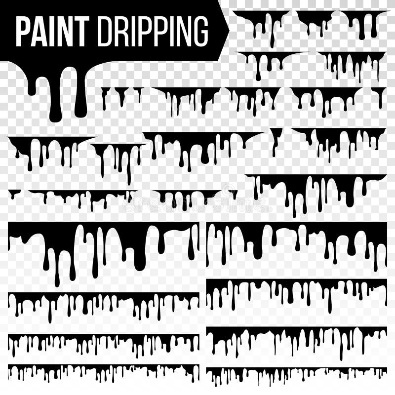 Paint Dripping Liquid Set Vector. Abstract Ink, Paint Splash. Various Blood Splatters. Chocolate, Syrup Leaking. Flows. Grunge. Isolated Illustration. Paint Dripping Liquid Set Vector. Abstract Ink, Paint Splash. Various Blood Splatters. Chocolate, Syrup Leaking. Flows. Grunge. Isolated Illustration