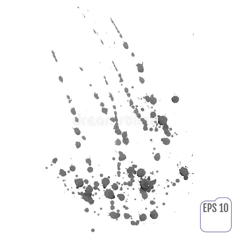 Dipinga l'insieme dello splat Dipinga spruzza l'insieme per uso di progettazione Vecto astratto illustrazione di stock