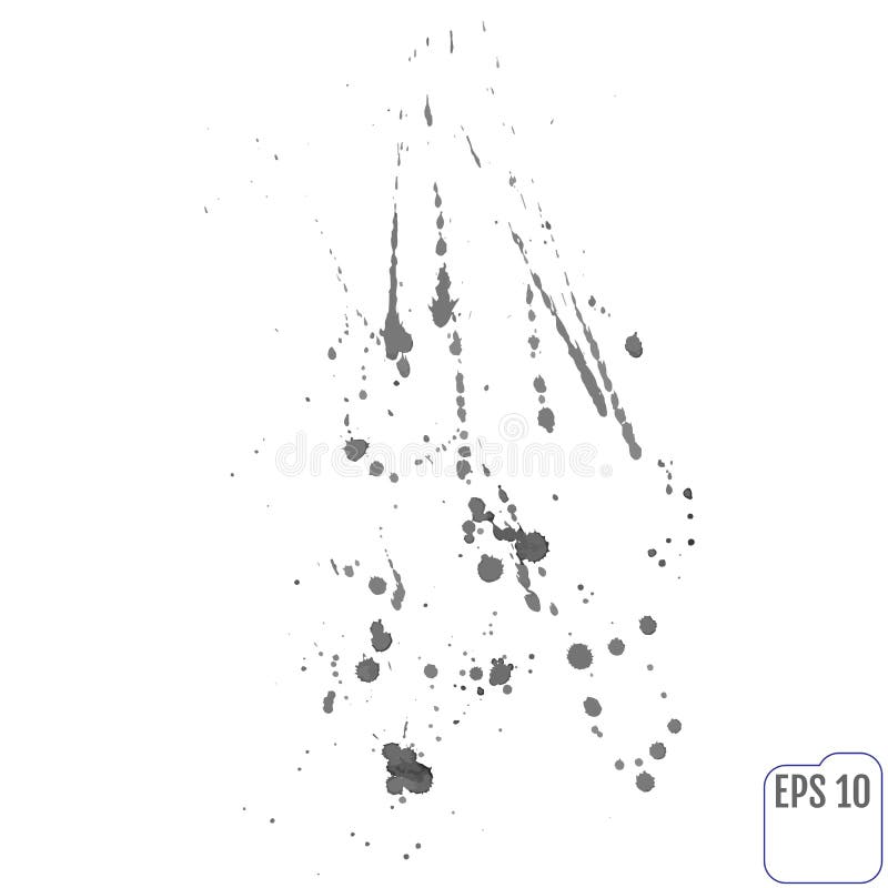 Dipinga l'insieme dello splat Dipinga spruzza l'insieme per uso di progettazione Vecto astratto illustrazione di stock