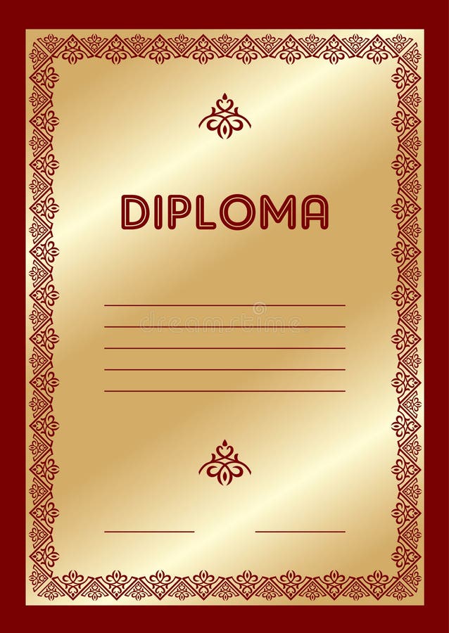 Diplom vektor illustrationer. Illustration av utsmyckat 15178977