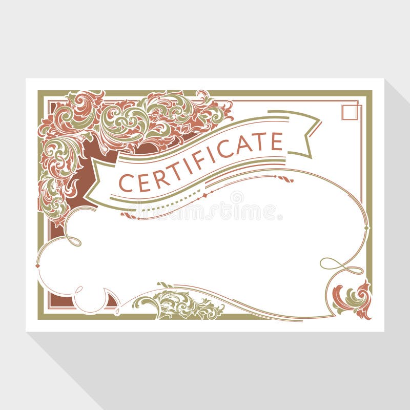 Diplom- och certifikatdesignmall vektor illustrationer Diplom- och certifikatdesignmall vektor illustrationer