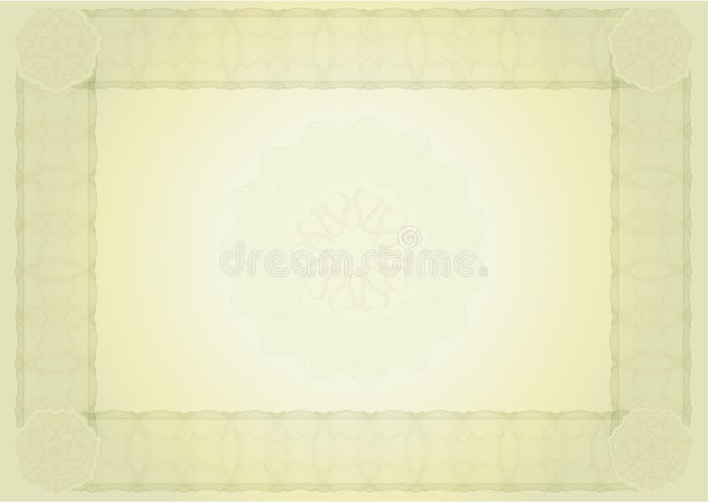 Diploma, certificado ilustración del vector