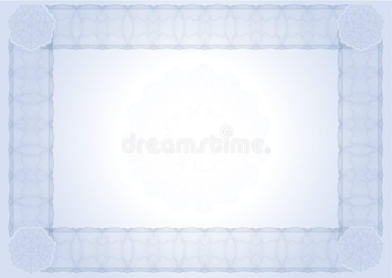 Diploma, certificado ilustración del vector