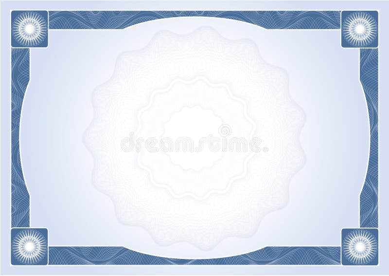 Diploma, certificado ilustración del vector