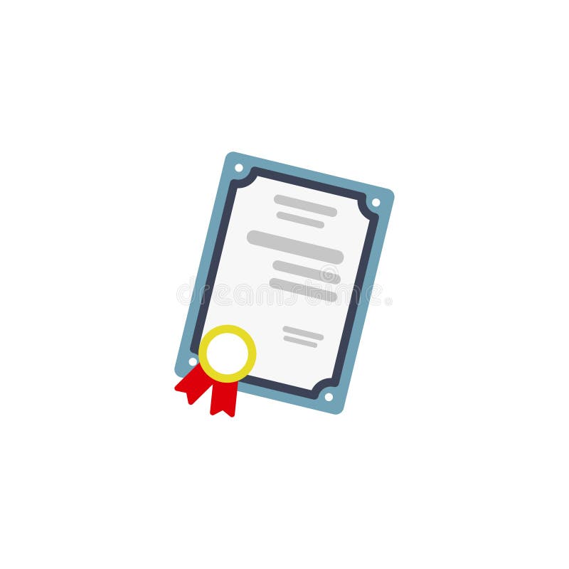 Diploma, certificazione professionale, concetti di istruzione Illustrazione piana di vettore di progettazione ENV 10 royalty illustrazione gratis Diploma, certificazione professionale, concetti di istruzione Illustrazione piana di vettore di progettazione ENV 10 royalty illustrazione gratis