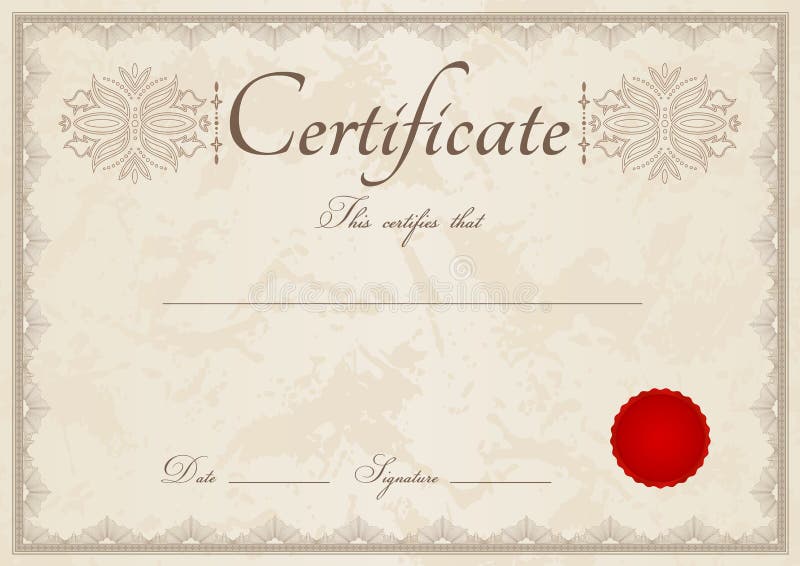Diploma/fondo e confine beige del certificato royalty illustrazione gratis Diploma/fondo e confine beige del certificato royalty illustrazione gratis