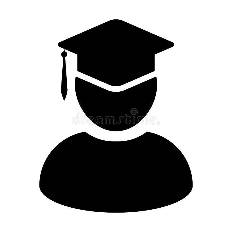 Diploma Icon Vector Male Student Person Profile Avatar With Mortar