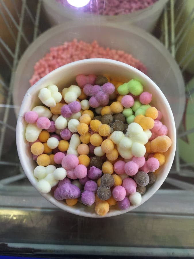 Dippin Dots Icecream in Different Colour Dots Stock Photo Image of