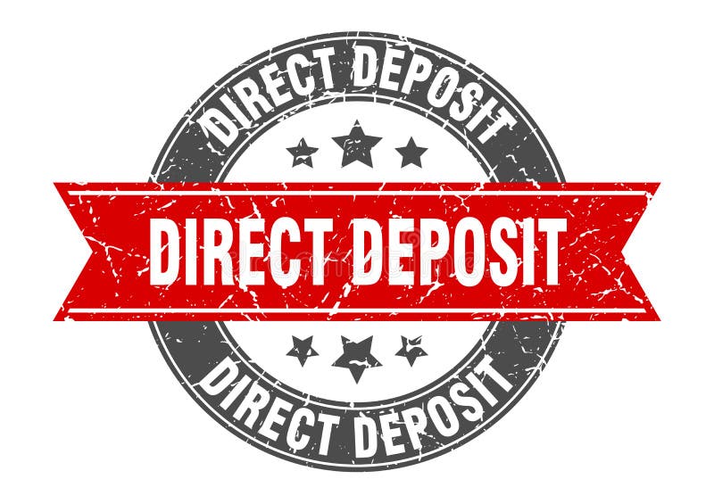 Direct deposit stamp stock vector. Illustration of sign 122288934
