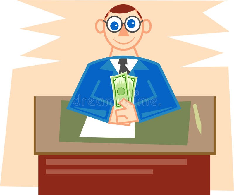 Directeur de banque illustration stock Directeur de banque illustration stock