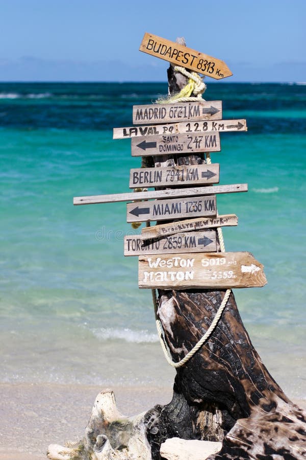 This way to Paradise stock image. Image of direction, montego 507919
