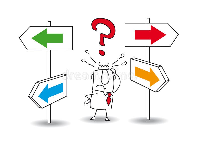 Direction illustration libre de droits