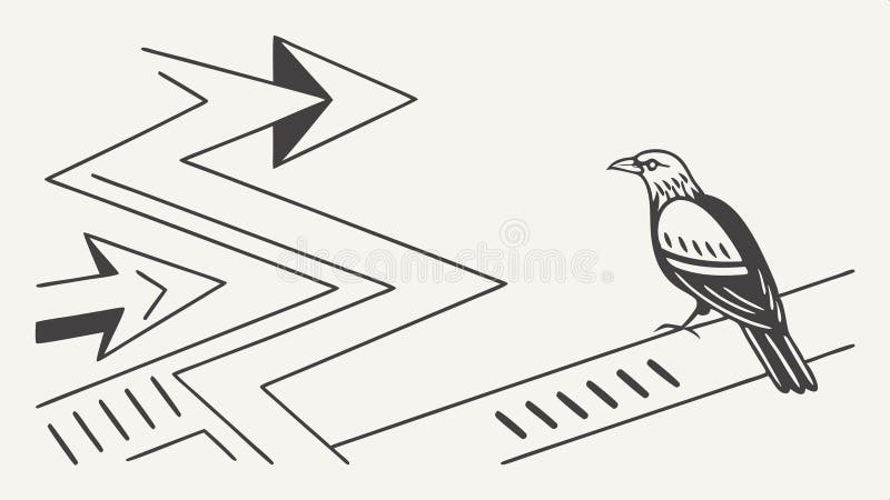 Directional arrows, wayfinding signage for navigation and paths illustration vector design Generative AI. Dynamic directional arrows pointing in various directions, ideal for wayfinding signage and path illustrations for navigation vector design Generative AI