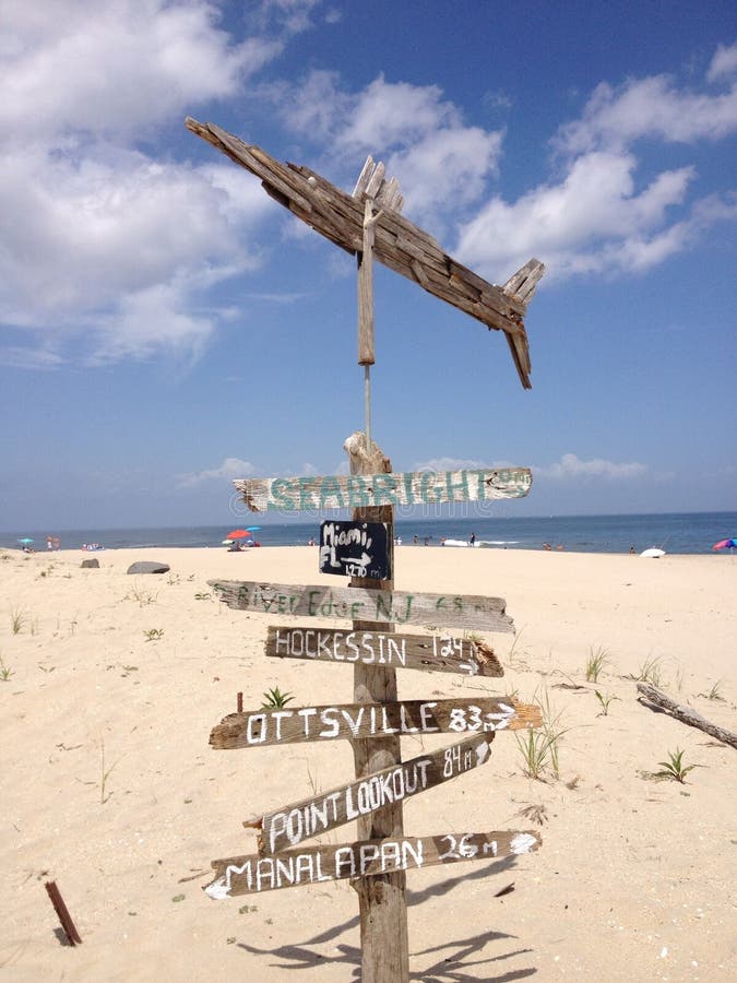 Directions on a beach stock photo. Image of directions 81640250