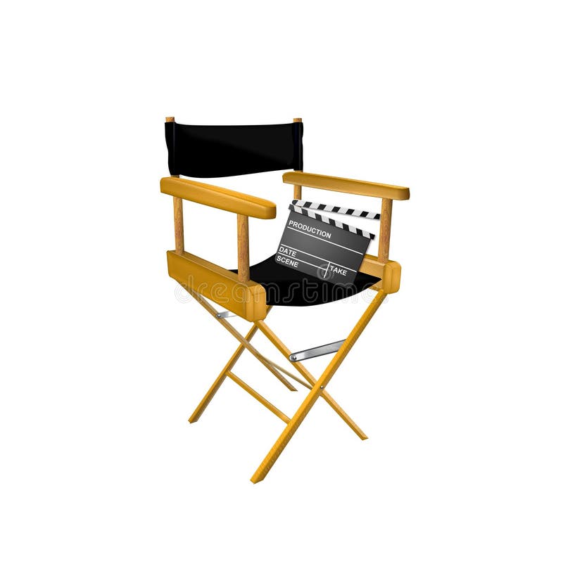 Director's chair stock illustration. Illustration of chair 5552559