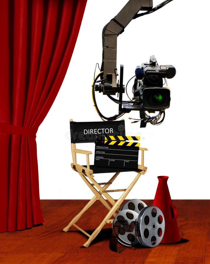 Director Seat and Movie Making Equipment Stock Image Image of seat
