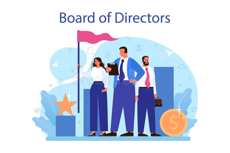 Directors Board Concept. Business Planning and Development Stock
