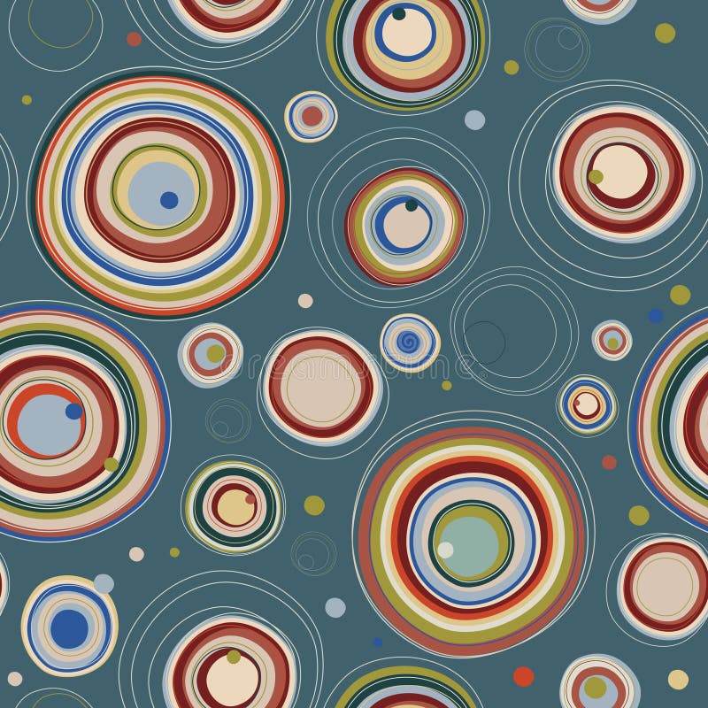 Dirigez la configuration sans joint des cercles colorés illustration de vecteur Dirigez la configuration sans joint des cercles colorés illustration de vecteur