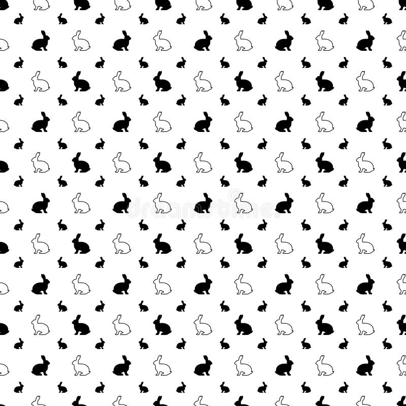 Dirigez la configuration sans joint Texture d'icônes de lapin Fond noir et blanc Conception monochrome illustration de vecteur Dirigez la configuration sans joint Texture d'icônes de lapin Fond noir et blanc Conception monochrome illustration de vecteur