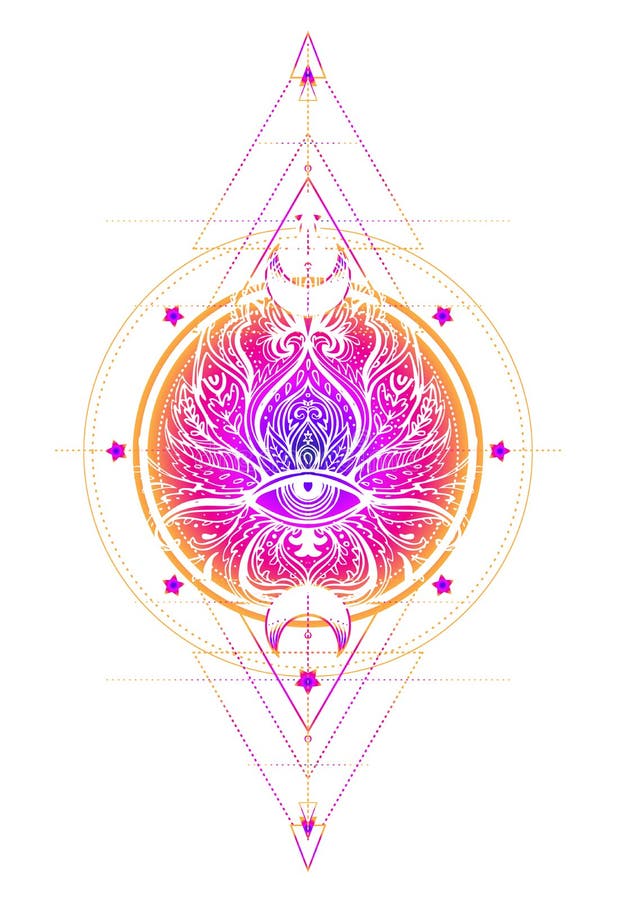 Dirigez la fleur de Lotus ornementale, art ethnique, pai indien modelé illustration de vecteur Dirigez la fleur de Lotus ornementale, art ethnique, pai indien modelé illustration de vecteur