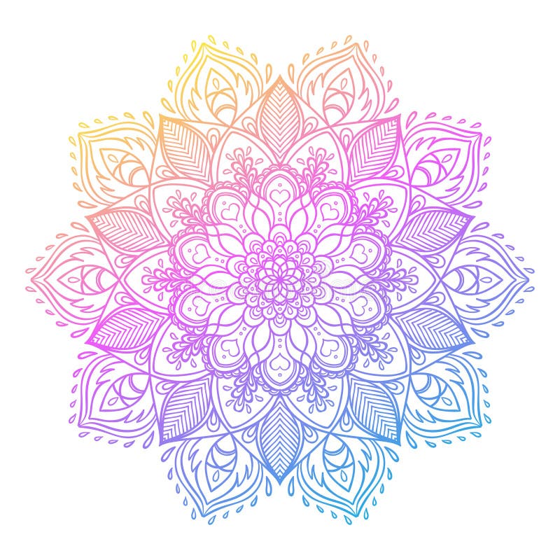 Dirigez la fleur de Lotus ornementale, art ethnique, pai indien modelé illustration libre de droits Dirigez la fleur de Lotus ornementale, art ethnique, pai indien modelé illustration libre de droits