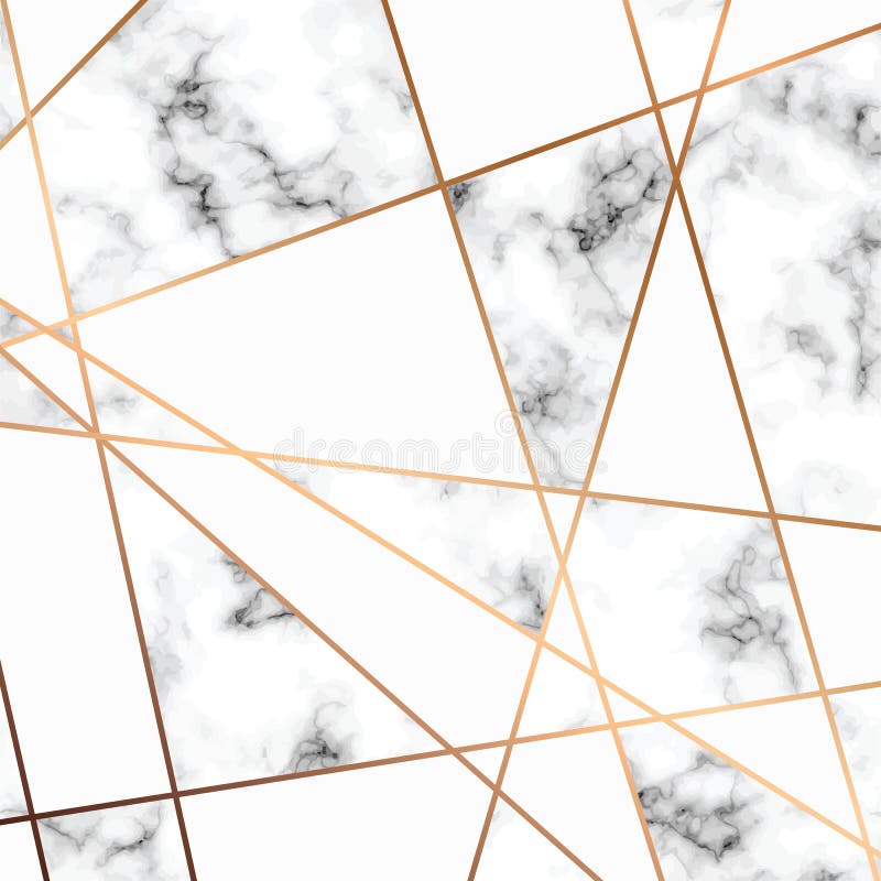 Dirigez la texture de marbre, conception sans couture de modèle avec les lignes géométriques d'or, surface de marbrure noire et b illustration stock
