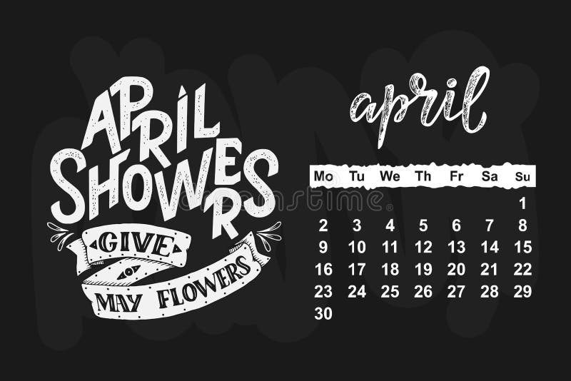 Dirigez Le Calendrier Pour Le Mois 2 0 1 8 Citation Tiree Par La Main De Lettrage Pour La Conception De Calendrier Illustration Stock Illustration Du Pouvez Juin