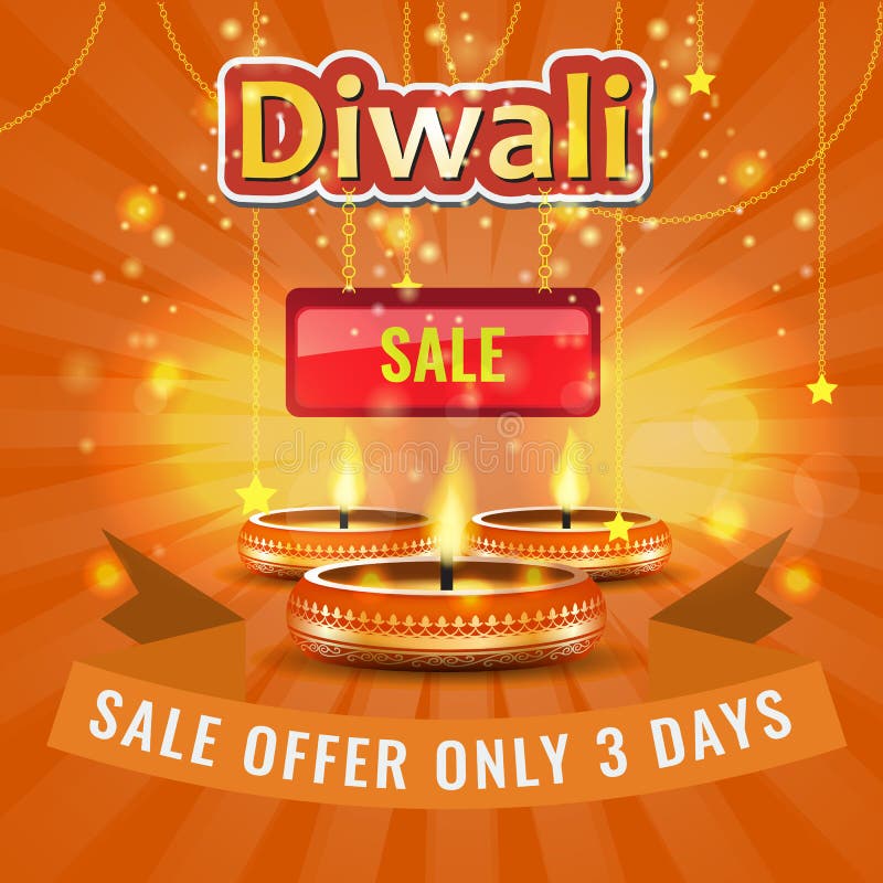Dirigez le calibre de disposition d'affiche ou d'insecte ou de publicité de vente de festival de Diwali illustration de vecteur Dirigez le calibre de disposition d'affiche ou d'insecte ou de publicité de vente de festival de Diwali illustration de vecteur