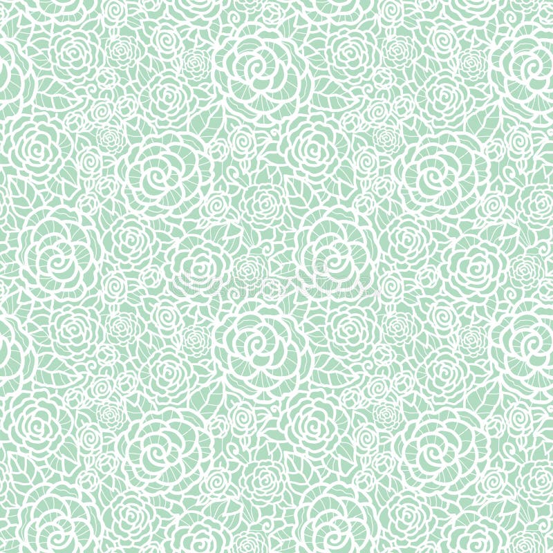 Dirigez le fond sans couture de modèle de répétition de pastel de menthe de vert de roses douces de dentelle Grand pour épouser o illustration stock Dirigez le fond sans couture de modèle de répétition de pastel de menthe de vert de roses douces de dentelle Grand pour épouser o illustration stock