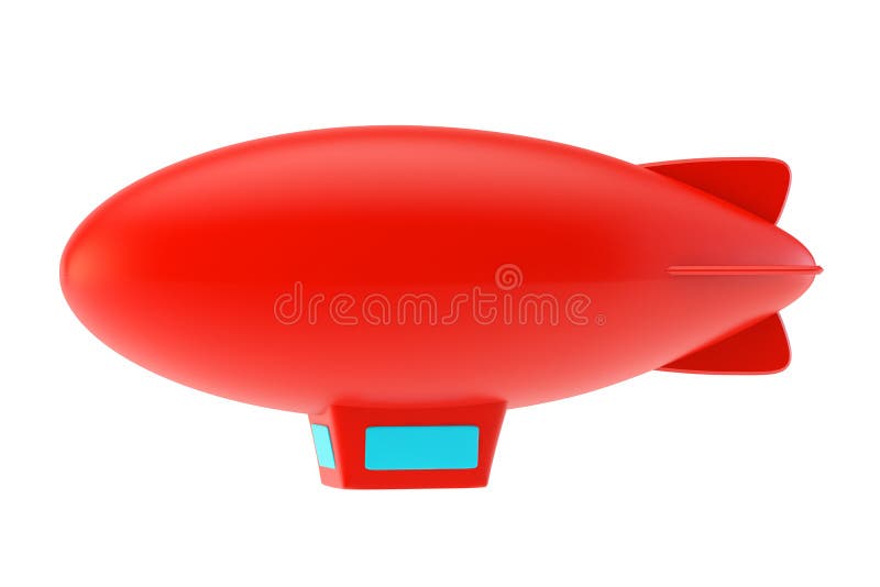Dirigível abstrato vermelho ilustração stock Dirigível abstrato vermelho ilustração stock