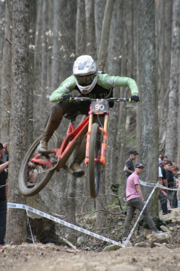 Dirt Bike Downhill at Wind Rock Bicycle Park in Oliver Springs, Tennessee, USA. The Downhill event is part of Tennessee Nationals MBT 2023. Highland Productions LLC, Highland Productions Media, US Press Agency, German Daily News, Mountain Bike, Trail Riding, Jumps, Ramps, St. Louis Spokes, Red Bull, Rock Shox, SRAM, Cycling Weekly, Cycling News Feed, USA Cycling, Bike Radar, Dirt Mountain Bike, 03 25 2023. Dirt Bike Downhill at Wind Rock Bicycle Park in Oliver Springs, Tennessee, USA. The Downhill event is part of Tennessee Nationals MBT 2023. Highland Productions LLC, Highland Productions Media, US Press Agency, German Daily News, Mountain Bike, Trail Riding, Jumps, Ramps, St. Louis Spokes, Red Bull, Rock Shox, SRAM, Cycling Weekly, Cycling News Feed, USA Cycling, Bike Radar, Dirt Mountain Bike, 03 25 2023