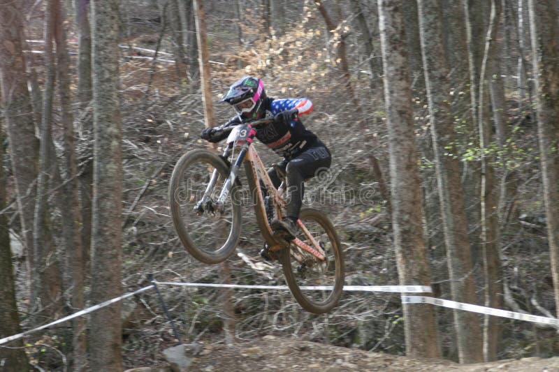 Dirt Bike Downhill at Wind Rock Bicycle Park in Oliver Springs, Tennessee, USA. The Downhill event is part of Tennessee Nationals MBT 2023. Highland Productions LLC, Highland Productions Media, US Press Agency, German Daily News, Mountain Bike, Trail Riding, Jumps, Ramps, St. Louis Spokes, Red Bull, Rock Shox, SRAM, Cycling Weekly, Cycling News Feed, USA Cycling, Bike Radar, Dirt Mountain Bike, 03 25 2023. Dirt Bike Downhill at Wind Rock Bicycle Park in Oliver Springs, Tennessee, USA. The Downhill event is part of Tennessee Nationals MBT 2023. Highland Productions LLC, Highland Productions Media, US Press Agency, German Daily News, Mountain Bike, Trail Riding, Jumps, Ramps, St. Louis Spokes, Red Bull, Rock Shox, SRAM, Cycling Weekly, Cycling News Feed, USA Cycling, Bike Radar, Dirt Mountain Bike, 03 25 2023