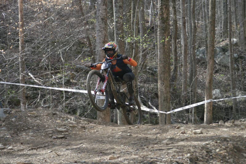 Dirt Bike Downhill at Wind Rock Bicycle Park in Oliver Springs, Tennessee, USA. The Downhill event is part of Tennessee Nationals MBT 2023. Highland Productions LLC, Highland Productions Media, US Press Agency, German Daily News, Mountain Bike, Trail Riding, Jumps, Ramps, St. Louis Spokes, Red Bull, Rock Shox, SRAM, Cycling Weekly, Cycling News Feed, USA Cycling, Bike Radar, Dirt Mountain Bike, 03 25 2023. Dirt Bike Downhill at Wind Rock Bicycle Park in Oliver Springs, Tennessee, USA. The Downhill event is part of Tennessee Nationals MBT 2023. Highland Productions LLC, Highland Productions Media, US Press Agency, German Daily News, Mountain Bike, Trail Riding, Jumps, Ramps, St. Louis Spokes, Red Bull, Rock Shox, SRAM, Cycling Weekly, Cycling News Feed, USA Cycling, Bike Radar, Dirt Mountain Bike, 03 25 2023