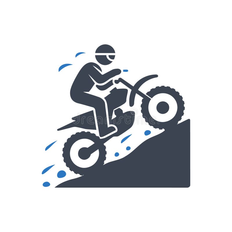 Dirt Bike Icon royalty free illustration