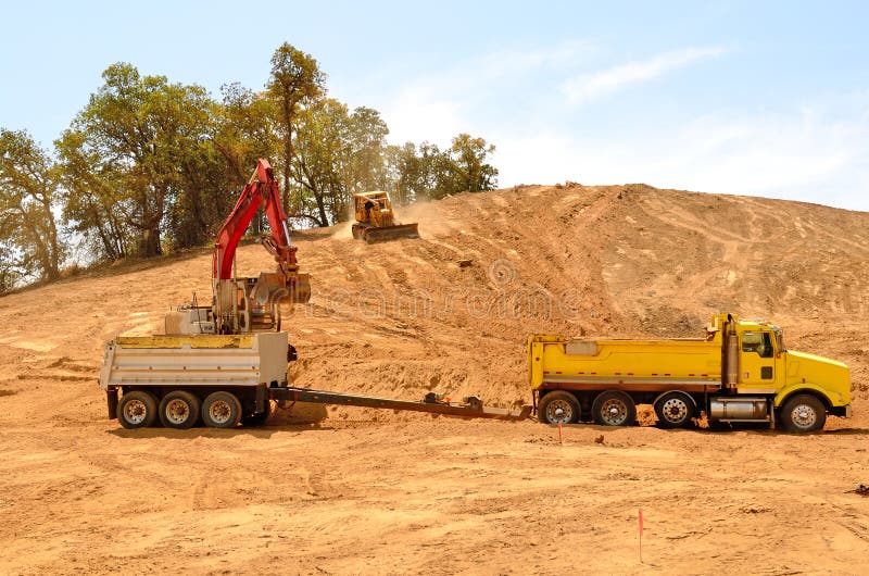 Dirt Move stock photo. Image of construction, dumping 34149138