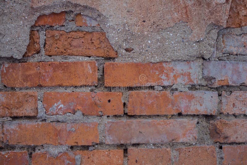A dirty brick wall. stock image. Image of pargeting 108635571