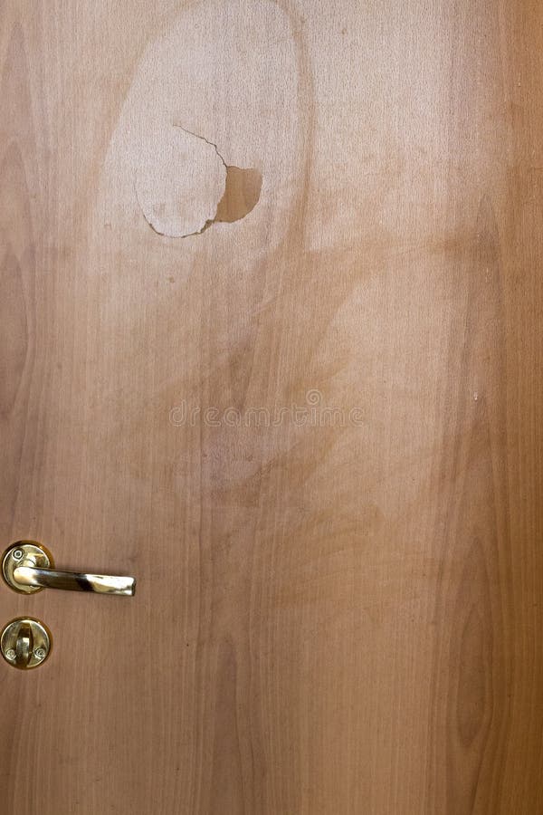 Dirty and broken door stock photography
