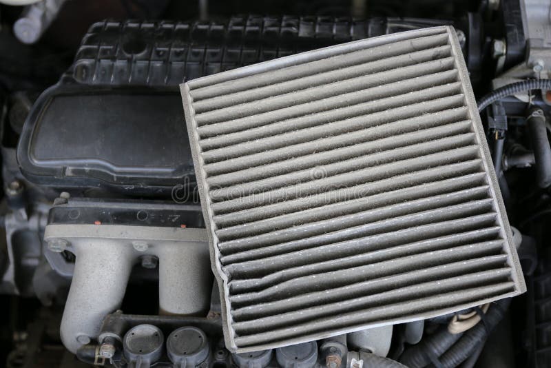 Dirty Cabin Air Filter for Car Stock Photo Image of dust, maintain