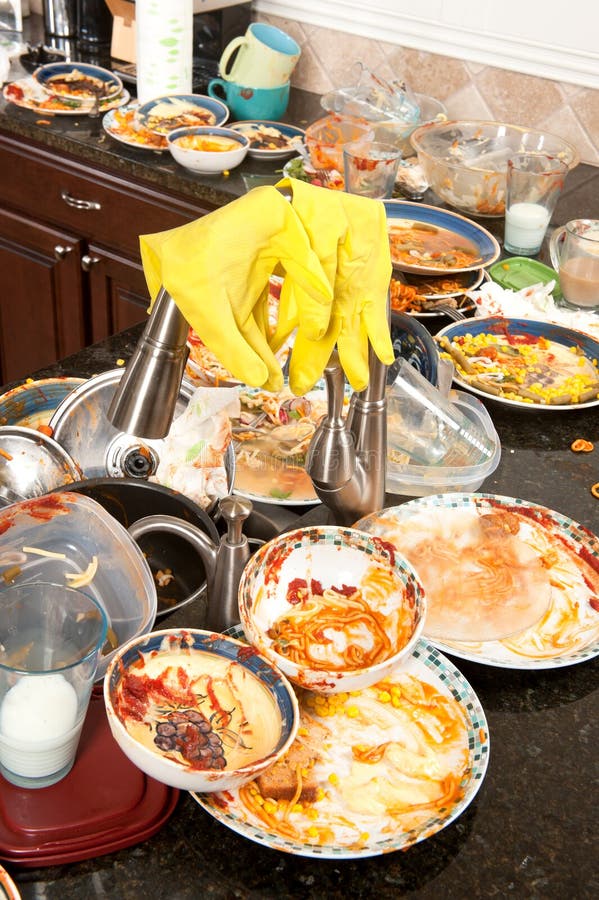 Dirty plate stock image. Image of filthy, dish, table 21372563