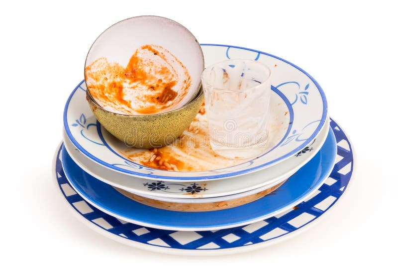 Dirty dishes stock photo. Image of fork, cutlery, dirt 45302650