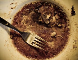 Dirty Food Plate Concept Stock Photos Image 3429253