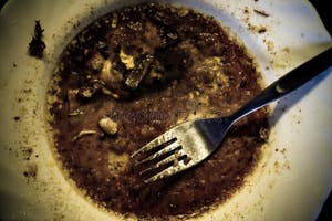 Dirty Food Plate Concept Stock Photo Image Of Concept 3662884