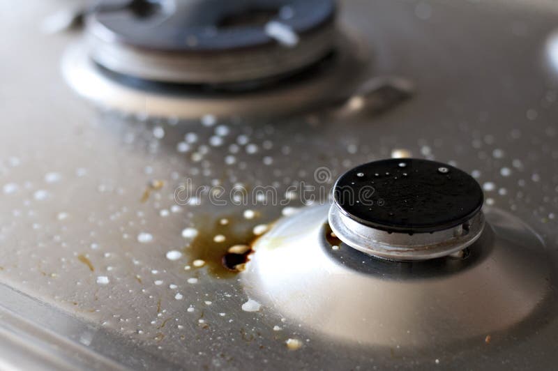 Dirty gas stove stock photo. Image of cleaning, heat 24434378