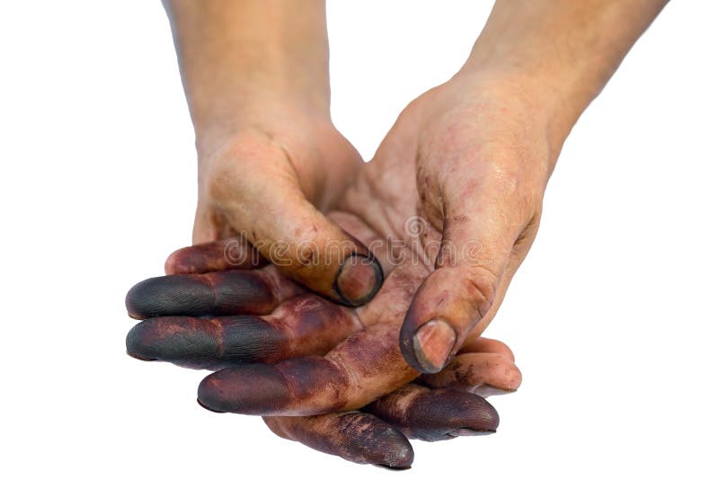 Dirty hands stock photography Dirty hands stock photography